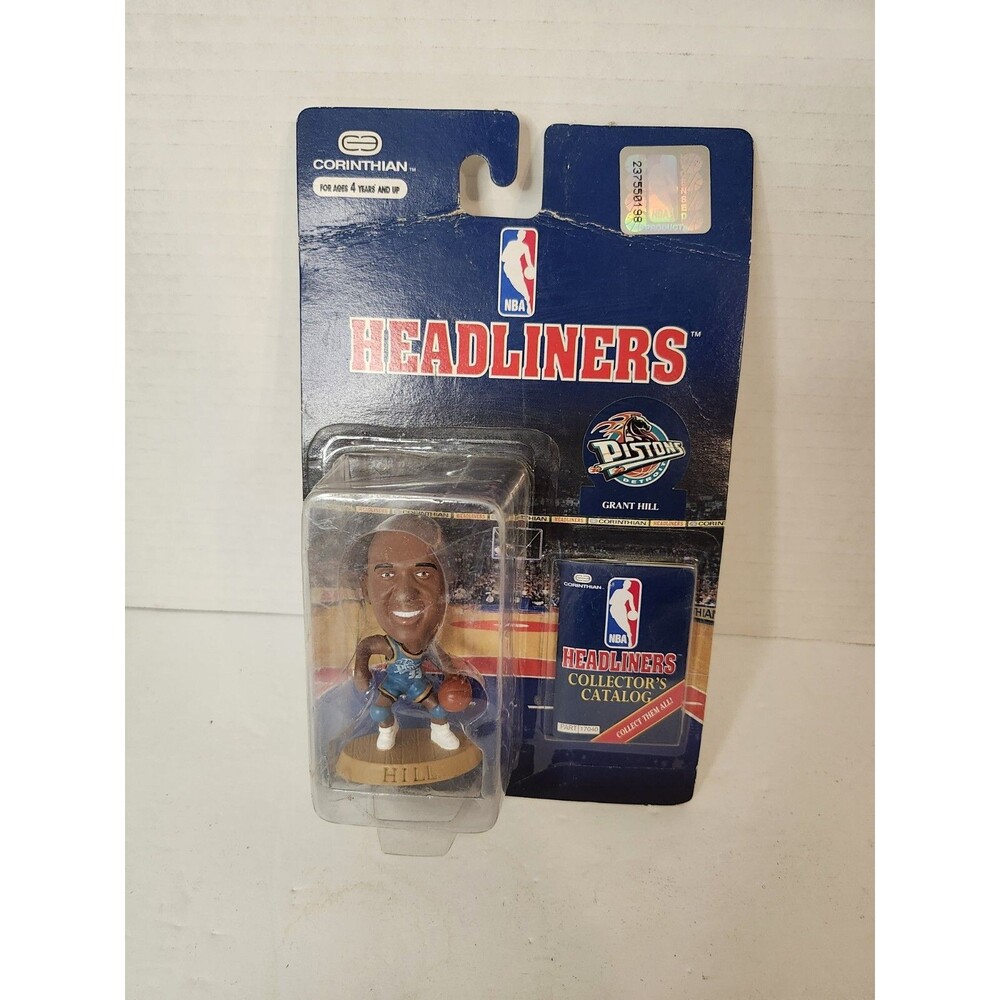 NBA Headliners Pistons Grant Hill Figure and Catalog New